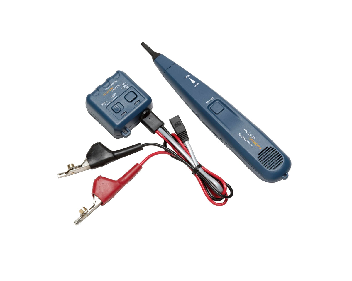Fluke Networks 26000900 Pro3000 Tone Generator and Probe Kit with SmartTone Technology, Blue