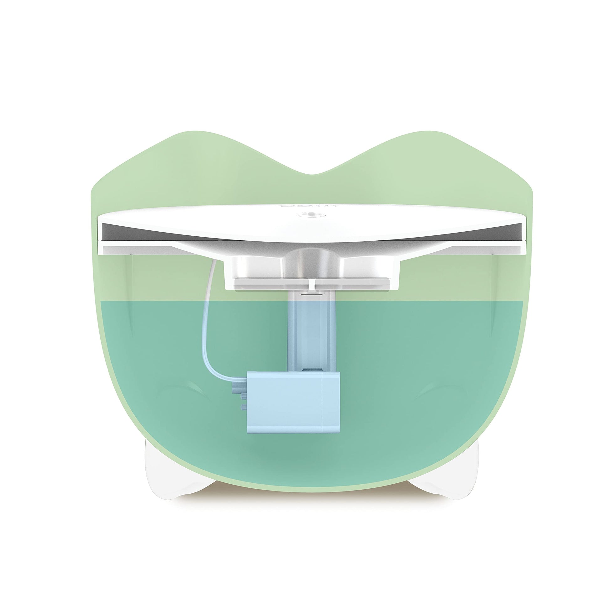 Catit PIXI Cat Water Fountain, 2.5 L, Mint Green, Modern Cat Fountain, Silent Pump for Indoor Cats, Different Flow Settings, Fontaine Pour Chat, Pet Water Fountains Catit