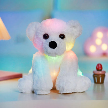 Bstaofy 9.5" Light up Polar Bear LED Stuffed Animals Night Light Soft Plush 🍁 All In One Marketplace Canada