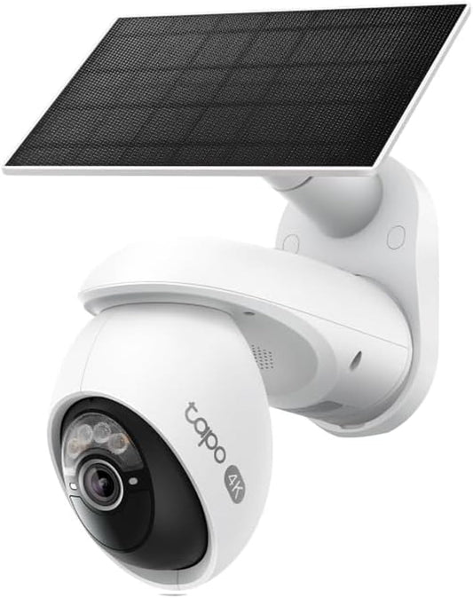 Tapo 4K Solar-Powered Outdoor Camera Wireless, 360° View, No Monthly Fee, Person/Vehicle Detection, 24/7 Time-Lapse Capture, Starlight Color Night Vision, SD/Cloud Storage, Works w/Alexa & Google Home 🍁 All In One Marketplace Canada
