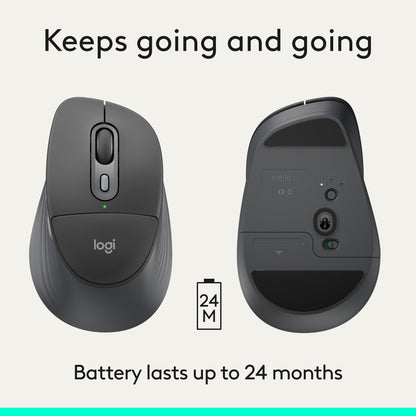 Logitech Signature Comfort Plus M850 L Wireless Mouse Bluetooth - Graphite