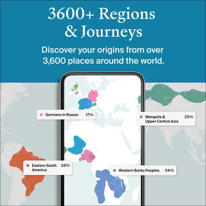 AncestryDNA + Traits Genetic Test Kit: Personalized Genetic Traits, DNA Ethnicity Test, Find Relatives, Family History, 2600 Regions, Ancestry Reports - Available at All In One Marketplace Canada