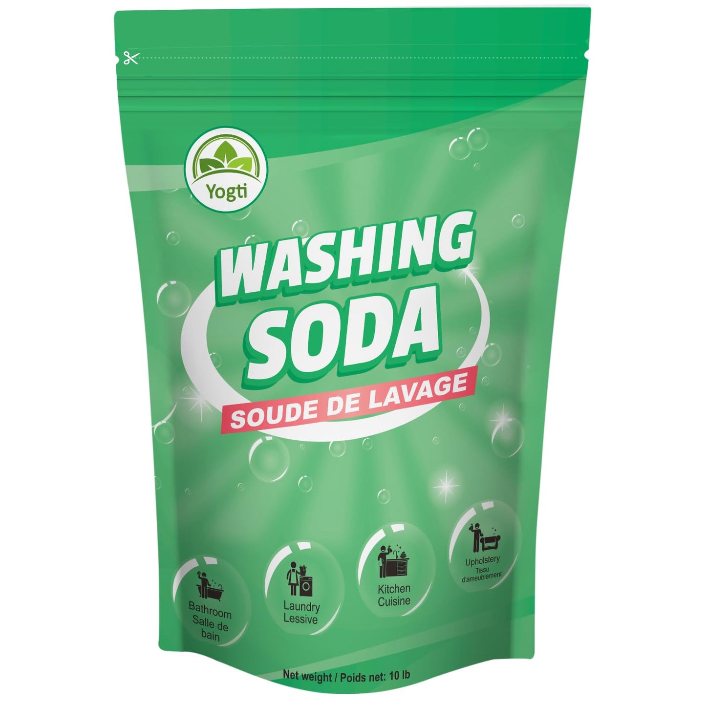 Yogti Super Washing Soda, 10 Pounds - Available at All In One Marketplace Canada