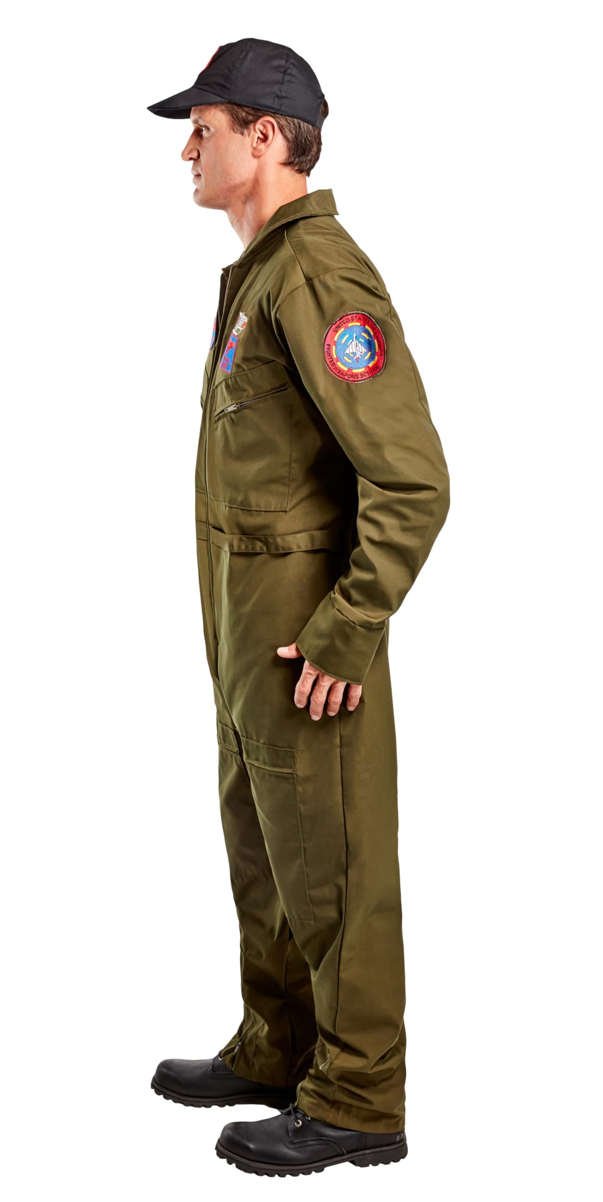 Rubies Adult Officially Licensed Deluxe Top Gun Costume for Themed Parties and Halloween, As Shown, Standard