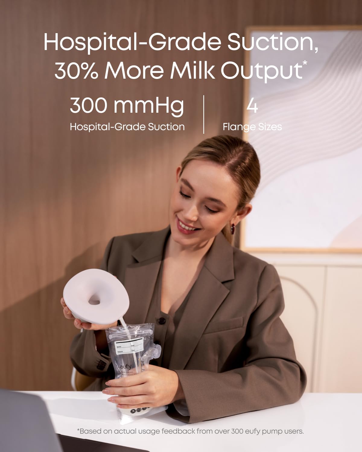eufy Security Breast Pump Series S1, Hands-Free Electric Breast Pump with Heating Tech, App Control, Personalized Smart Rhythm, Hospital Grade Suction, Portable, Discreet, Leak-Proof & Ultra-Quiet