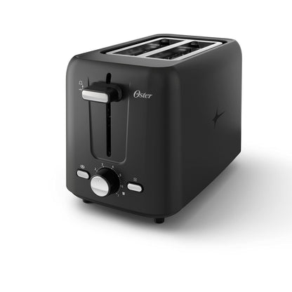 Oster 2-Slice Toaster with Custom Bagel Setting and Extra-Wide Slots, Black