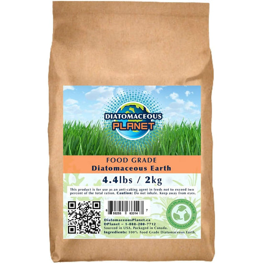 Diatomaceous Planet a Proudly Canadian Company, 2 KG / 4.4 LB All Natural, Organic Food Grade Powder, Enriched Fossil Powder by Diatomaceous Planet