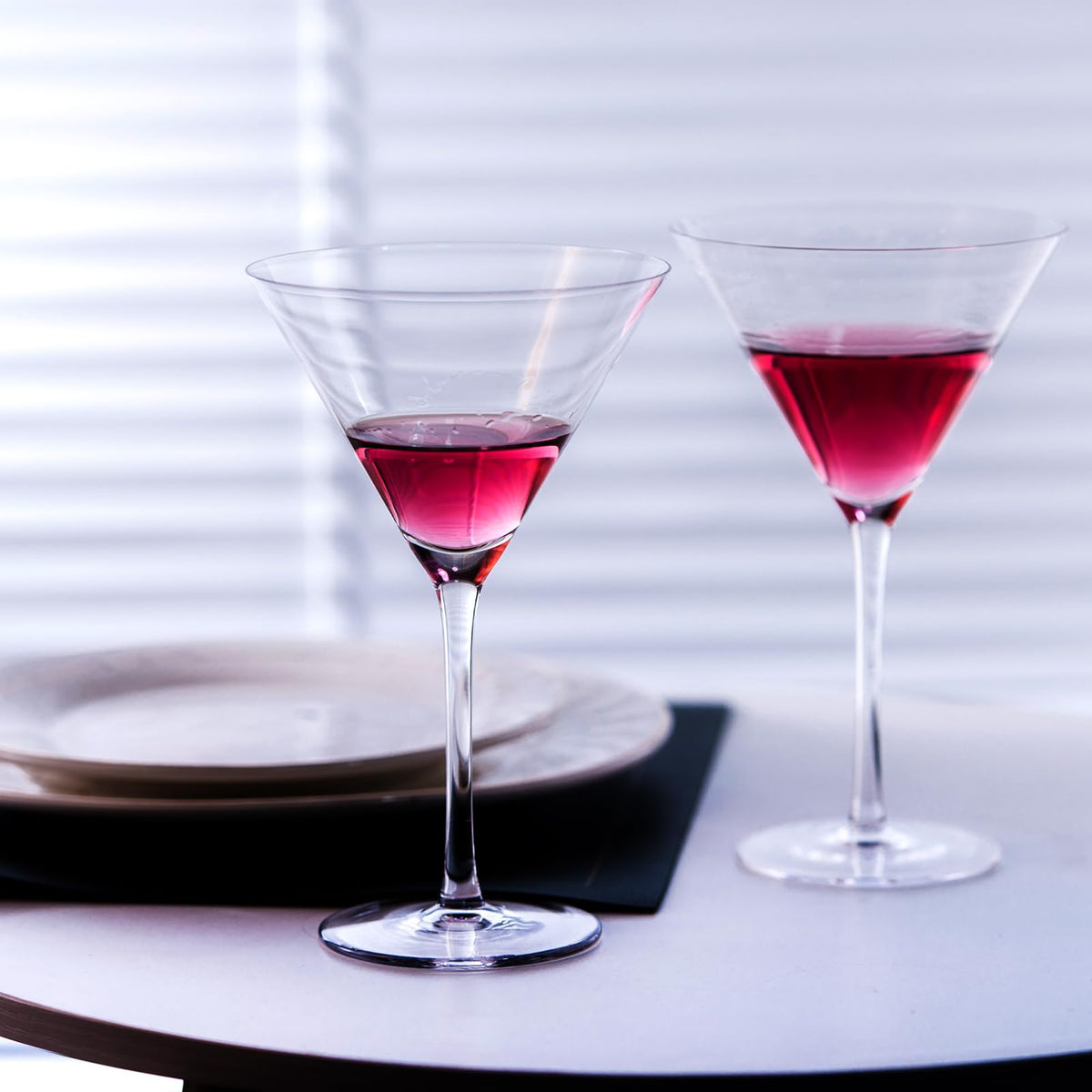 Handblown Crystal Martini Glasses Set of 4-9.5 oz Coupe Glass Set with Stem - Elegant Cocktail Glasses for Bar, Margarita, Cosmopolitan, Manhattan, Gimlet - Unique Gift for Christmas 🍁 All In One Marketplace Canada