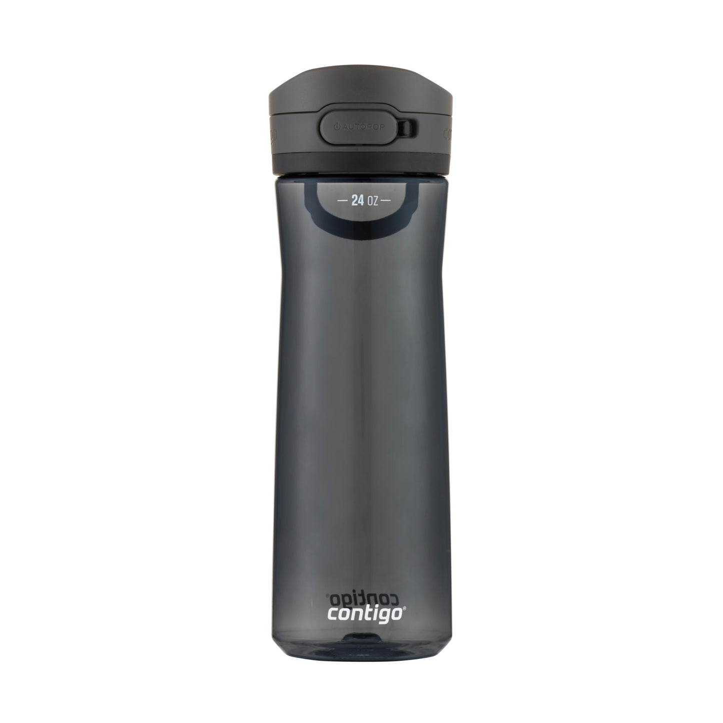 Contigo Jackson 2.0 Tritan Water Bottle with Leak-Proof AUTOPOP Locking Lid, BPA-Free Plastic, Dishwasher Safe, Licorice, 24 oz (709 mL)