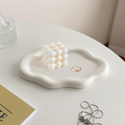 White Ceramic Jewelry Dish for Women, Cloud Jewelry Tray Trinket Holder 🍁 All In One Marketplace Canada
