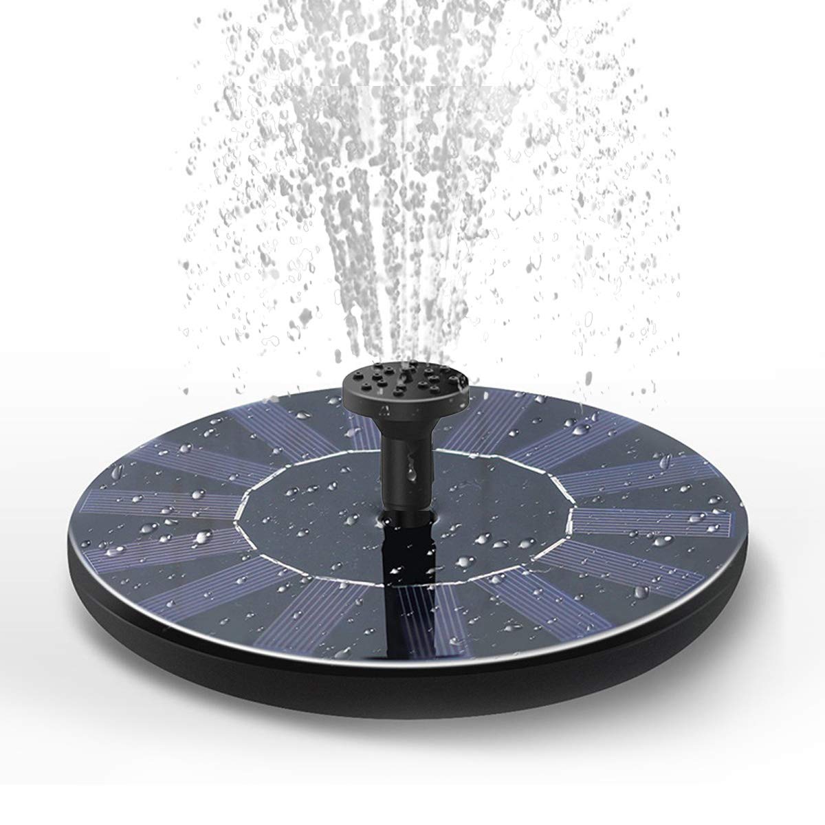Solar Fountain Water Pump for Bird Bath, New Upgraded Mini Solar Powered Fountain Pump 1.5W Free Standing Solar Panel Kit Water Fountain for Garden, Pond, Pool, and Outdoor - Available at All In One Marketplace Canada