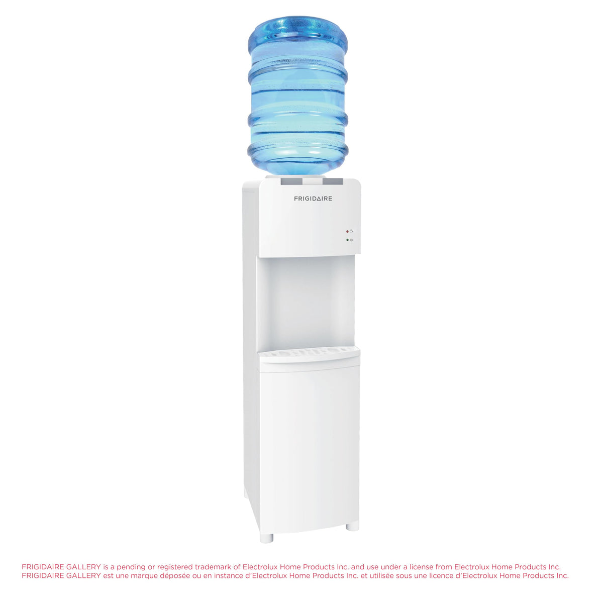 Frigidaire EFWC498, Top Load Hot & Cold Water Cooler Dispenser for Home, Garage, Dorm, RV & Cottage, 3 and 5 Gallon Bottles, 11" D x 11.5" W x 36" H, White