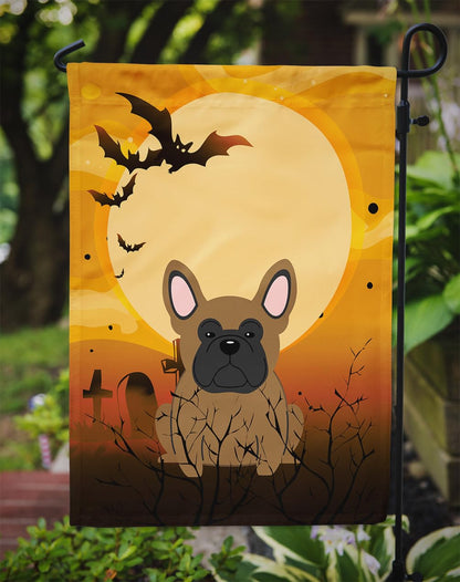 Drapeau de jardin Caroline's Treasures BB4279GF pour Halloween, Bouledogue français marron, petite taille, multicolore
