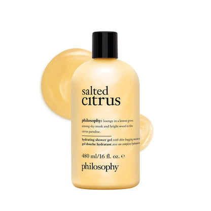 philosophy hydrating shower gel salted citrus, 480ml (16oz) philosophy