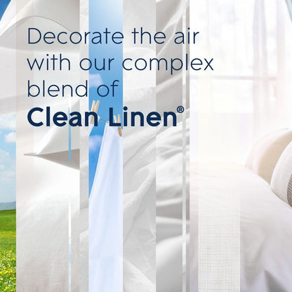 Glade PlugIns Air Freshener Oil Refill, Scented and Essential Oils for Home and Bathroom, Clean Linen, 5 Refills - Available at All In One Marketplace Canada