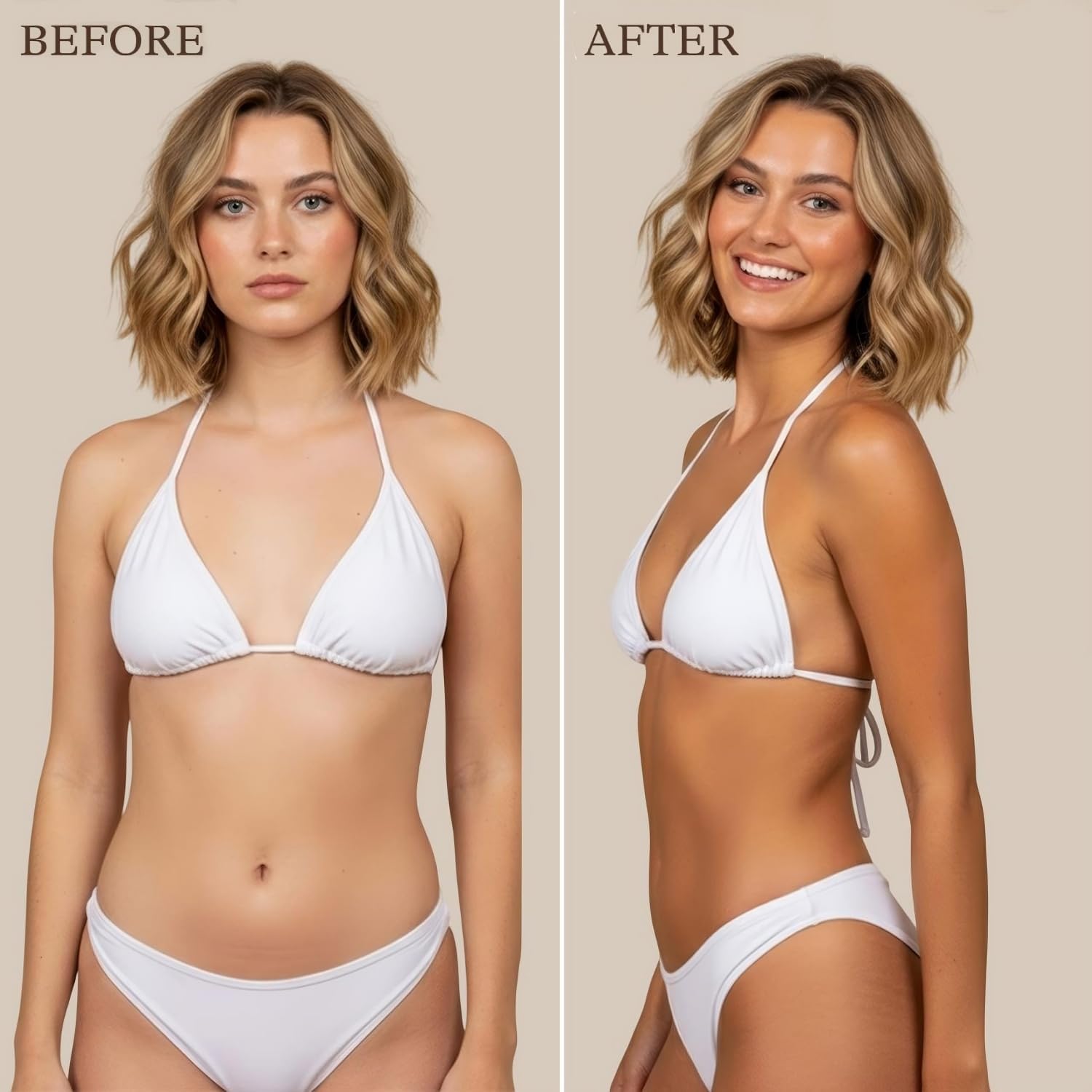 Self Tanner Tanning Lotion - Made with Natural & Organic Ingredients, Sunless Tanning Lotion for Body, Perfect Self Tan for Women & Men for a Natural Looking Glow, Medium to Dark - Available at All In One Marketplace Canada