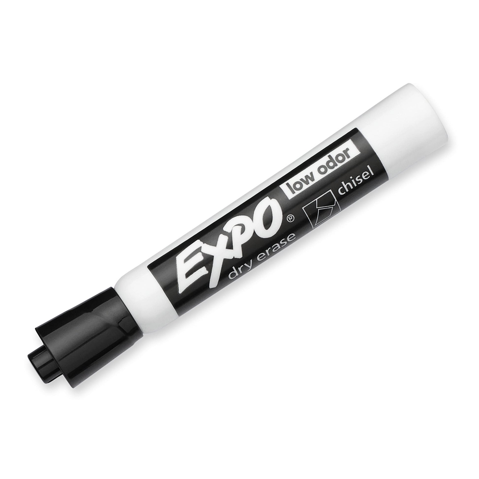 Expo Low Odour Dry Erase Markers, Chisel Tip, Black, 36 Count Expo