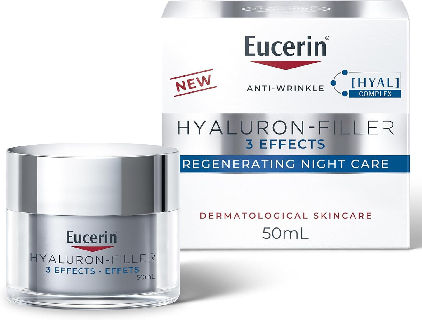 Eucerin Anti-Wrinkle Regenerating Face Night Cream, Hyaluronic Acid, 50mL Eucerin