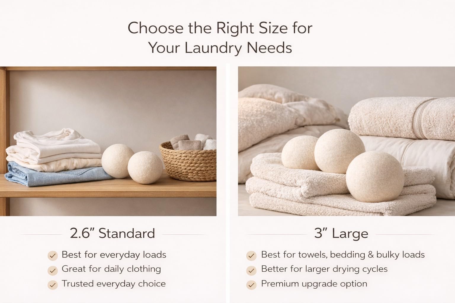 Updated Version(Made of The Latest Shearing) Wool Dryer Balls Pack of 6 XL,Premium Reusable New Zealand Natural Fabric Softener,Saves Drying Time, Handmade Dryer Balls… - Available at All In One Marketplace Canada
