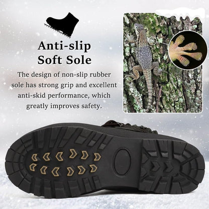 Womens Snow Boots Waterproof Warm Fur Lined Ankle Booties Ladies Lace Up Hiking boots Non Slip Platform Boots with Side Zipper Outdoor Winter Boots 🍁 All In One Marketplace Canada