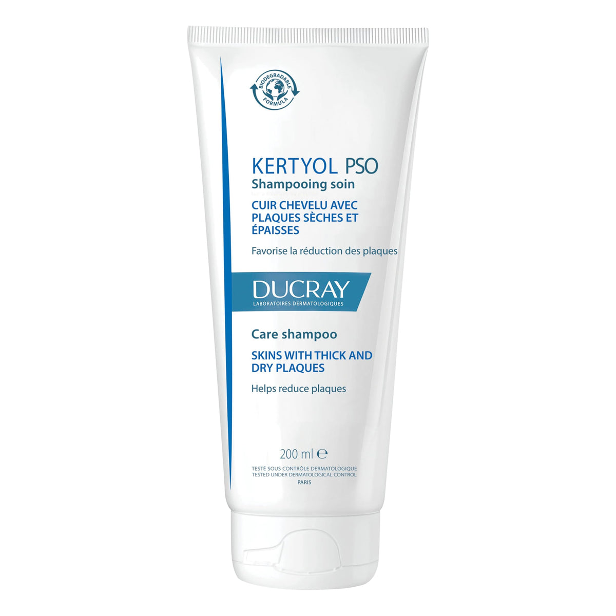 Ducray Kertyol PSO medicated scalp shampoo for plaques, 200ml