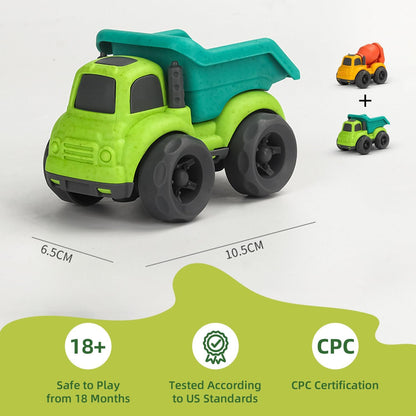 Aigitoy Toddler Car Toys - 2pcs Set Mixer, Dump Trucks Kids Toy for 2-6 🍁 All In One Marketplace Canada