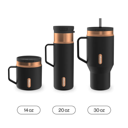 Contigo SnapSeal 14 oz Office Mug | Vacuum-Insulated Stainless Steel Tumbler for Hot Coffee & Tea or Cold Drinks | Spill-Proof Lid w/Straw Compatibility | BPA & Lead-Free | Dishwasher Safe - Available at All In One Marketplace Canada