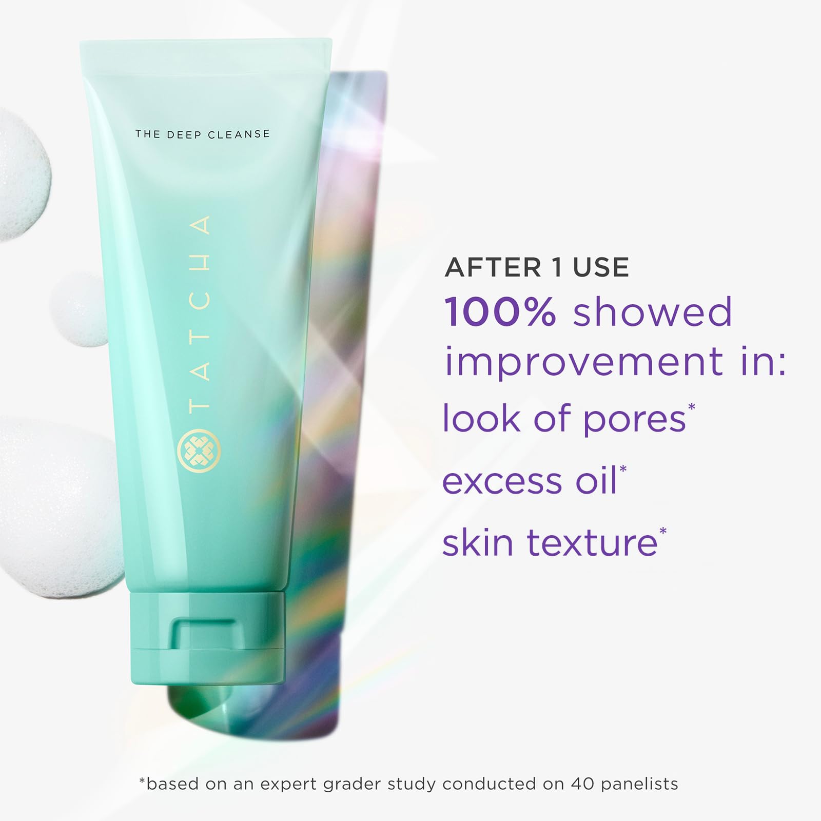TATCHA The Deep Cleanse | Deep, Gentle Exfoliating Cleanser - Lifts Dirt & Unclogs Pores for Oily & Combo Skin | 150 ml, 5.0 fl. oz. - Available at All In One Marketplace Canada