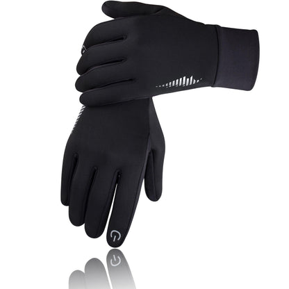 SIMARI Winter Gloves for Men Women Running Cycling Touch Screen Finger & Non-Slip Palm Design, Warm Thermal Lining & Windproof Cuff, Suitable for Driving Camping Skiing Cold Weather Hiking Black L 🍁 All In One Marketplace Canada
