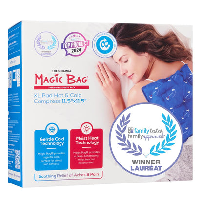 The Original Magic Bag X-Large Heating Compression, Hot/Cold Therapy for Back and Shoulder Pain Relief, Cordless Hot Cold Compress, 29 x 29 cm (11.5" x 11.5") Magic Bag