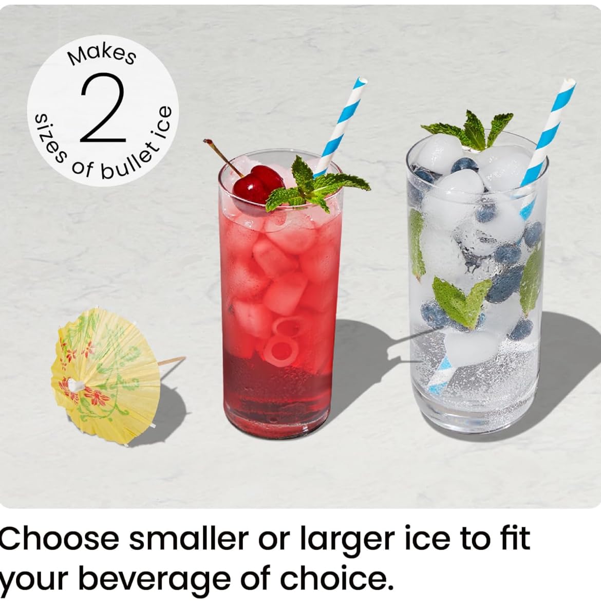 Iceman Dual-Size Ice Maker Countertop - Portable Ice Machine, Large and Small Ice Machine Maker with Self Cleaning, 9 Cubes in 7 Mins, 22lbs/24hrs, for Home, Kitchen, Office, Party, Ice Scoop Included - Available at All In One Marketplace Canada