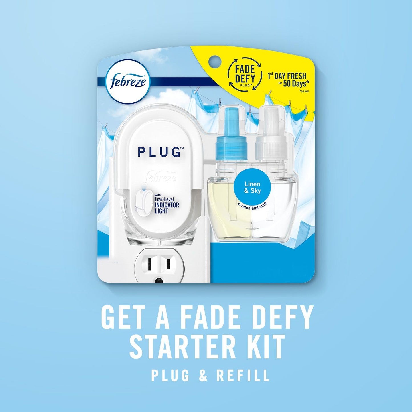 Febreze Plug In Air Freshener, Odor-Fighting Scented Oil Refill, Air Fresheners for Home and Bathroom and Kitchen, Long Lasting for Strong Odors, 104 ml Refills - Available at All In One Marketplace Canada