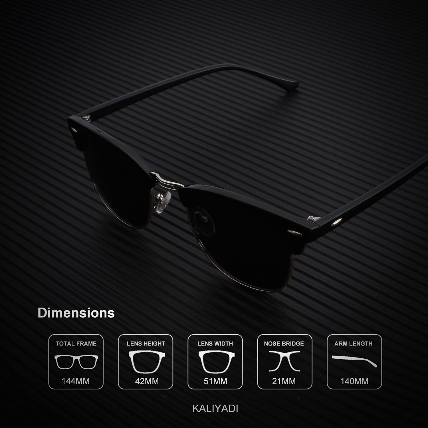 KALIYADI Polarized Sunglasses for Men and Women Unisex Sun glasses UV Blocking Lightweight