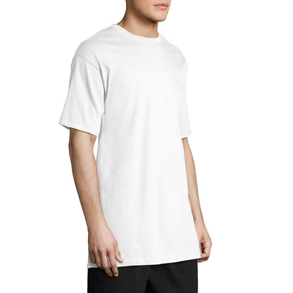 Hanes Size Men's Beefy Short Sleeve Tee Value Pack (2-Pack), White, X-Large/Tall
