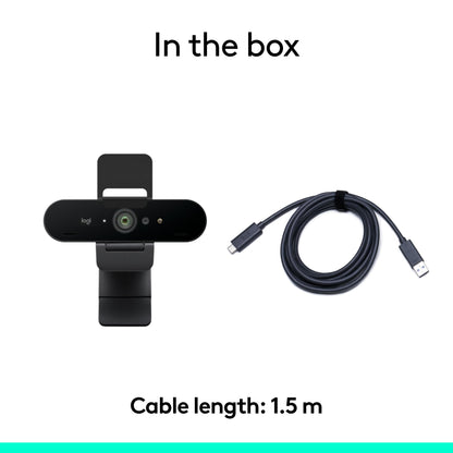 Logitech Brio Ultra 4K HD Webcam for Streaming and Meetings - Black