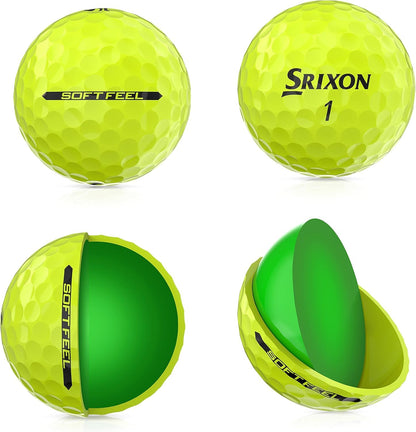 Srixon Soft Feel 12 Golf Ball Tour Yellow Srixon