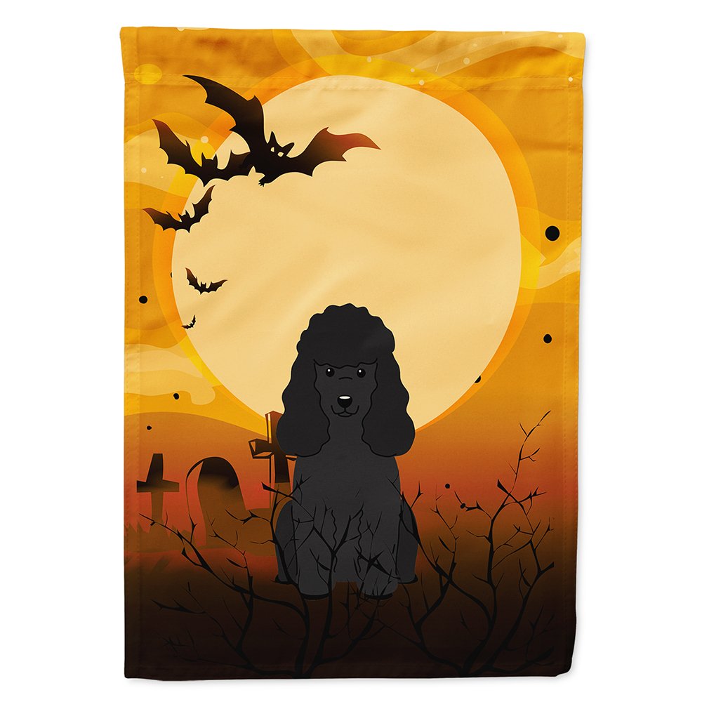 Drapeau de maison en toile Caroline's Treasures BB4337CHF Halloween Caniche Noir, Grand, Multicolore