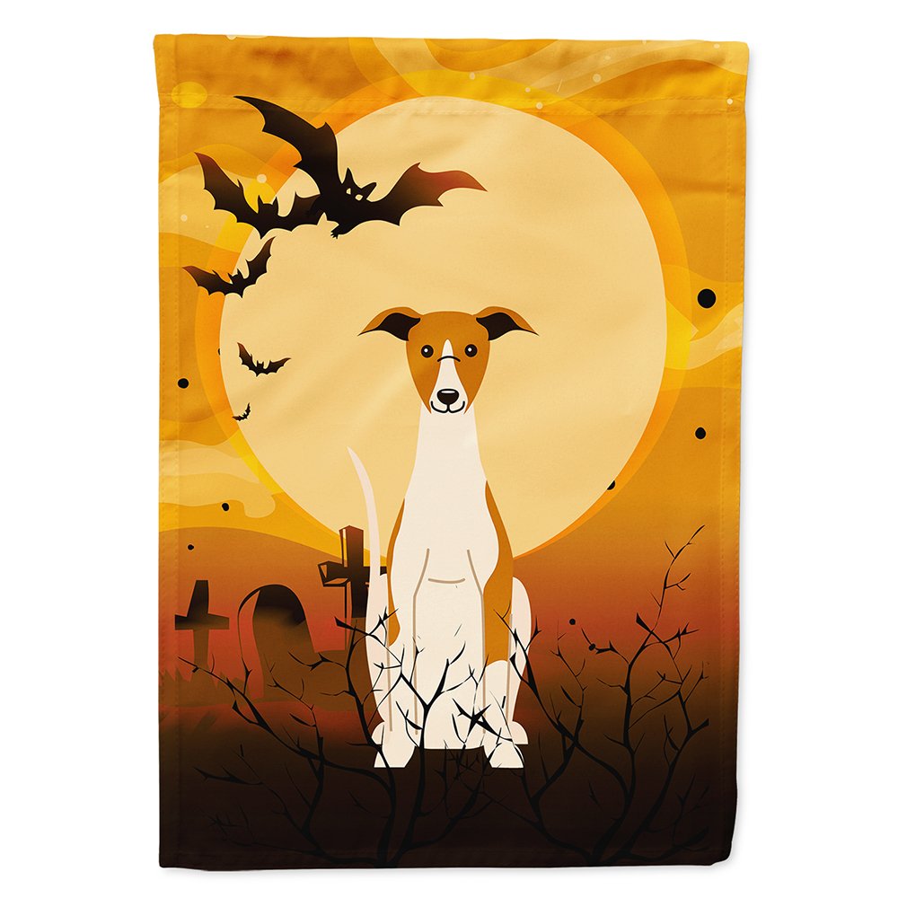 Drapeau de maison en toile Caroline's Treasures BB4365CHF Whippet d'Halloween, grand, multicolore