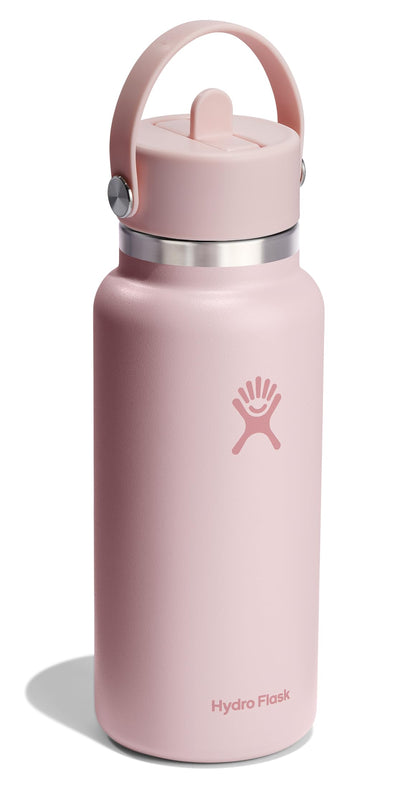 Hydro Flask 32 Oz Stainless Steel Wide Mouth Water Bottle with Leakproof Flex Straw Cap, Trillium 🍁 All In One Marketplace Canada
