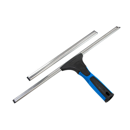 Unger Professional 18” EZ Change Window & Glass Cleaning Squeegee - Streak Free Results, Clean Large and Small Windows, with 12” Channel Unger