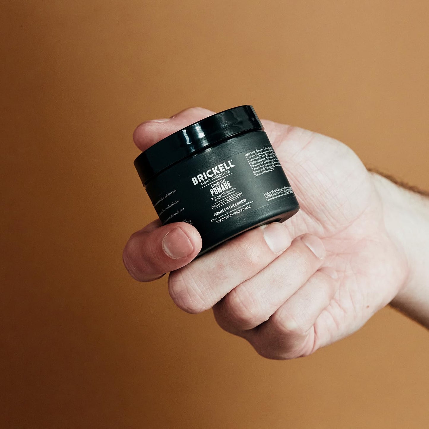 Brickell Men’s Styling Clay Pomade For Men, Natural & Organic with Strong Hold & Matte Finish, Product for Modern Hairstyles, 2 Ounces, Scented - Available at All In One Marketplace Canada