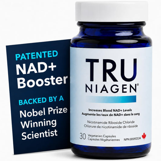 NAD Supplement 300mg per Serving - 30 Day Supply, Clinically Proven to Increase NAD+, Patented Nicotinamide Riboside, Cellular Health & Energy Metabolism, Health Canada Licenced, 30 Capsules - Available at All In One Marketplace Canada