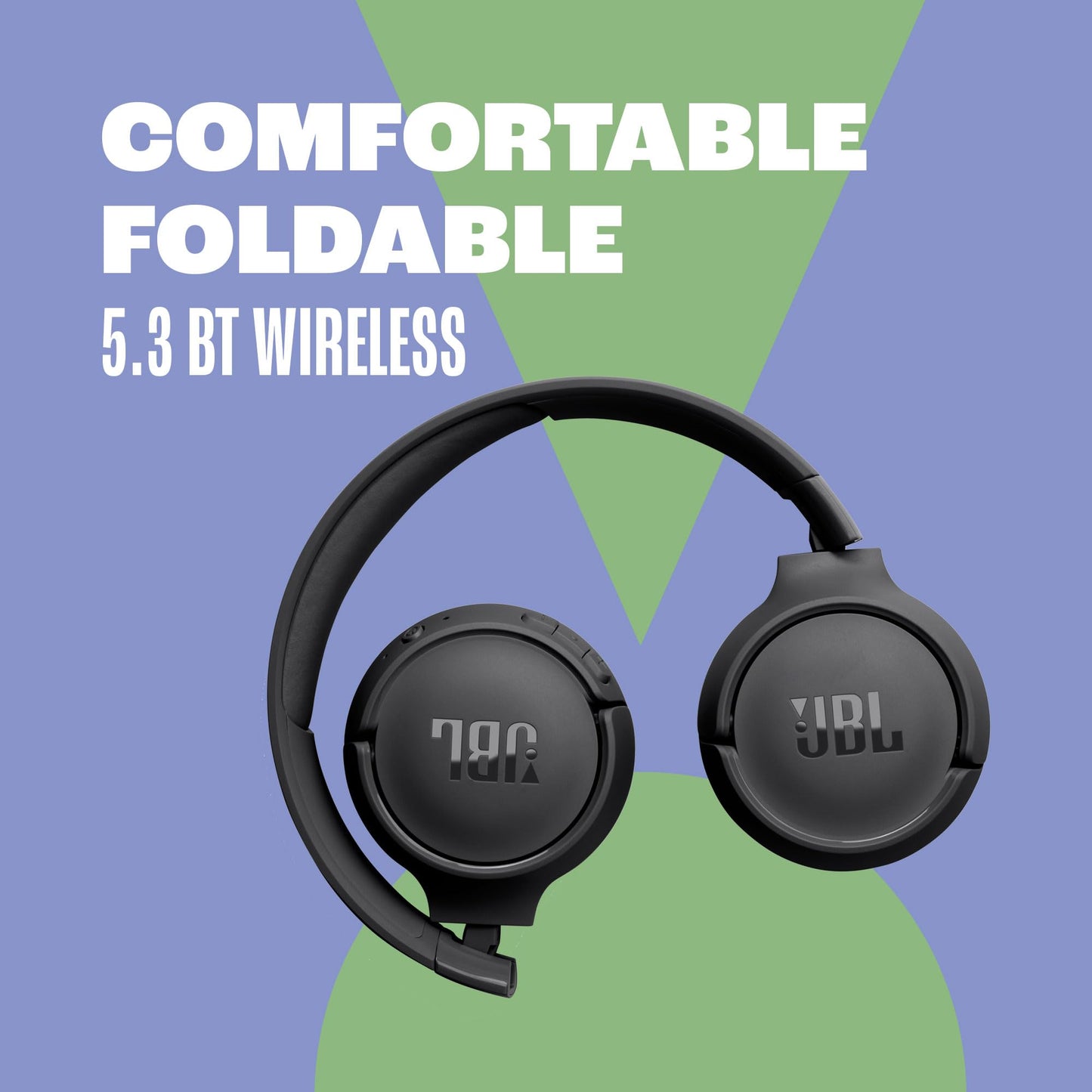 Casque supra-auriculaire sans fil JBL Tune 520BT – Jusqu'à 57h d'autonomie et charge rapide, léger, confortable et pliable, appels mains-libres avec Voice Aware (blanc)