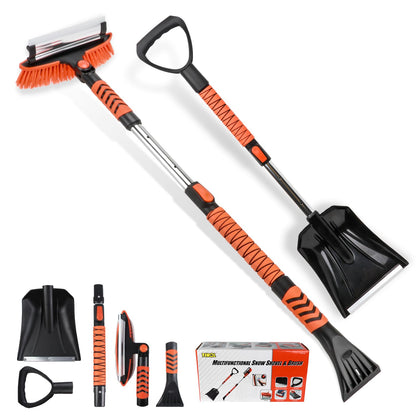 Tirol 42'' Snow Brush & Snow Shovel Kit for Car SUVs Truck Auto Extendable 🍁 All In One Marketplace Canada