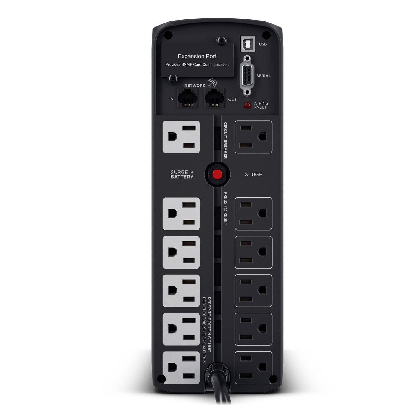 CyberPower CP1500PFCLCD PFC Sinewave UPS System, 1500VA/1000W, 12 Outlets, AVR, Mini Tower, Black - Available at All In One Marketplace Canada