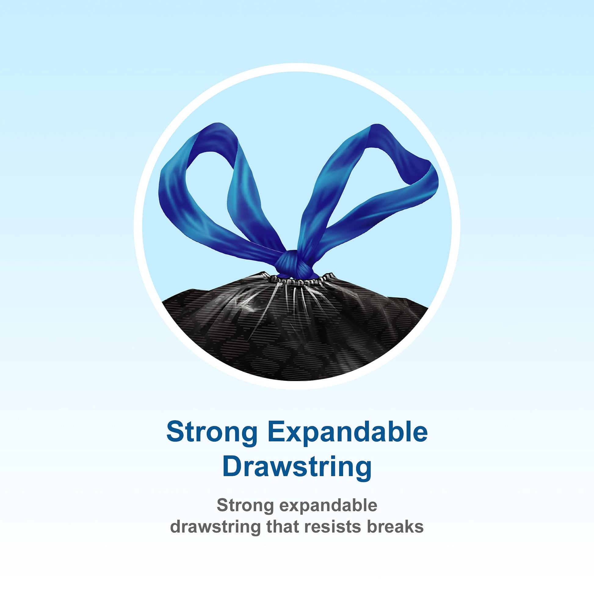 Hefty™ Garbage Bags, Value Pack Large 90 Litres Black, Drawstring, 80 Bags, Fits simplehuman code X