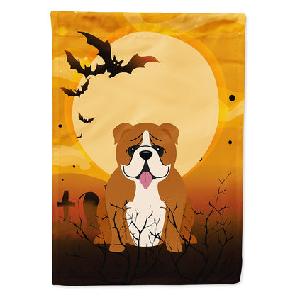 Caroline's Treasures BB4386CHF Halloween English Bulldog Red White Flag Canvas House Size, Large, Multicolor