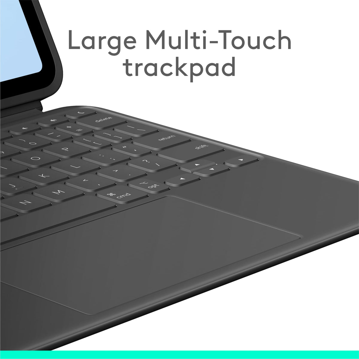 Logitech Combo Touch iPad Air 11 inch Keyboard Case - Midnight Black