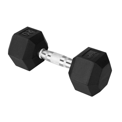 Yes4All Hex Dumbbell with Chrome Grip, Single Hand Weight for Strength Training - 20 lbs 🍁 All In One Marketplace Canada