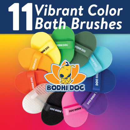 Bodhi Dog Bath Brush | De shedding Dog Brush | Hair Removing for Long Hair Dog Brush | Dog Brush for Short Haired Dogs | Dog Accessories Rubber Curry Brush | Dog Shampoo Brush